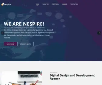 Nespire.com.ng(Nespire is a digital agency) Screenshot