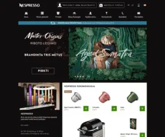 Nespresso.lt(NESPRESSO kava) Screenshot