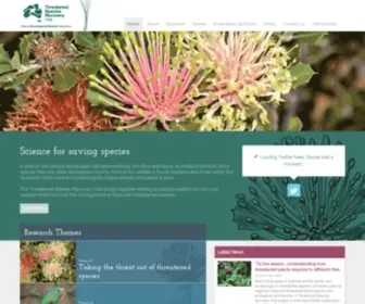 Nespthreatenedspecies.edu.au(Threatened Species Recovery Hub) Screenshot