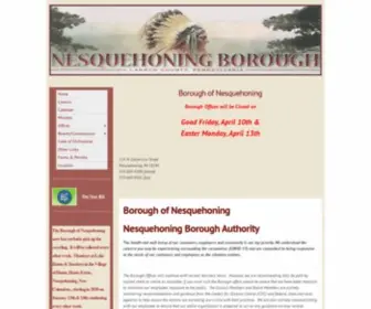 Nesquehoning.org(Borough of Nesquehoning) Screenshot