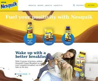 Nesquik.com(Flavored Milk Powder) Screenshot