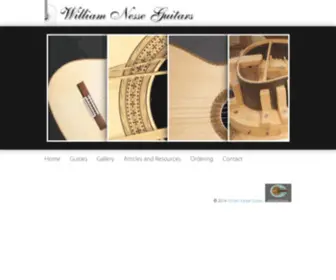 Nesseguitars.com(William Nesse Guitars) Screenshot