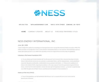 Nessenergy.com(NESS Energy) Screenshot