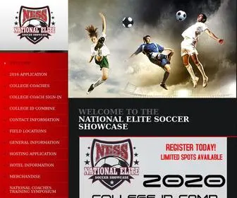 Nesshowcase.com(National Elite Soccer Showcase) Screenshot