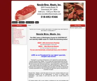 Nesslebrothersmeats.com(Nessle Brothers Meats Home) Screenshot