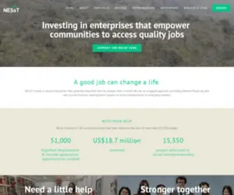 Nesst.org(Social entrepreneurship) Screenshot