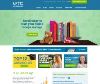 Nest529Direct.com(Nebraska Educational Savings Trust) Screenshot