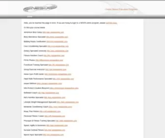 Nestaonline.com(NESTA Programs Online) Screenshot