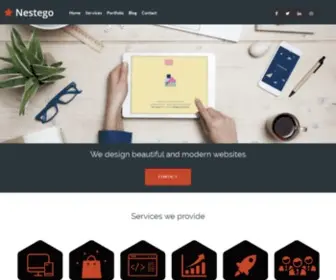 Nestego.com(Web design and development) Screenshot