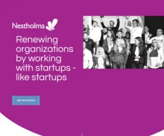 Nestholma.com(Renewing organizations by working with startups) Screenshot