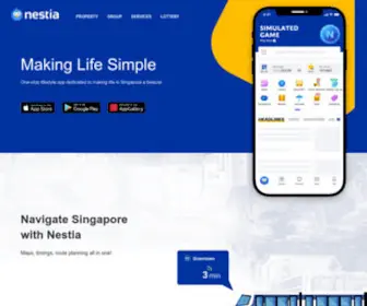 Nestia.com(Mobile Top) Screenshot