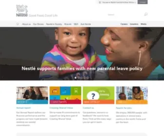 Nestle-Cwa.com(Nestlé Central & West Africa) Screenshot