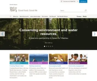 Nestle-Waters.com(The Healthy Hydration Company) Screenshot
