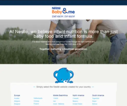 Nestlebaby.com(Nestlé Baby&me) Screenshot