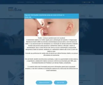 Nestlebabyandme.com.br(Nestlé Baby and Me) Screenshot