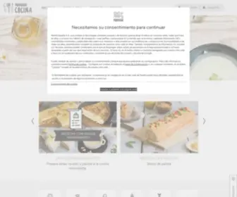 Nestlecocina.es(Nestlé Cocina) Screenshot