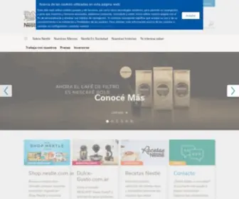 Nestle.com.ar(Nestlé) Screenshot