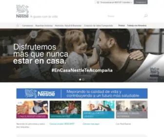 Nestle.com.co(Nutrición) Screenshot