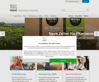 Nestle.de(Gutes Essen für mehr Lebensqualität) Screenshot
