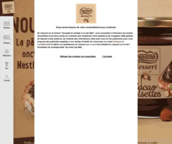 Nestledessert.fr(Nestle Dessert) Screenshot