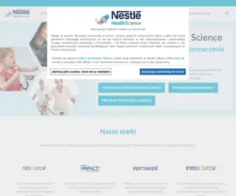 Nestlehealthscience.pl(Wsparcie żywieniowe w chorobie) Screenshot
