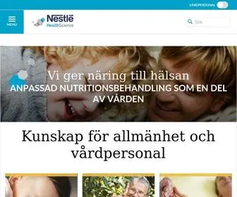 Nestlehealthscience.se(Stärkande nutrionsbehandlingar) Screenshot