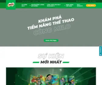 Nestlemilo.com.vn(Nestle Milo) Screenshot