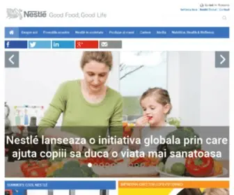 Nestle.ro(Bine ati venit la Nestle) Screenshot