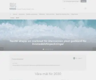 Nestle.se(Nestlé Sverige) Screenshot