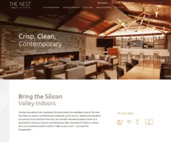 Nestpaloalto.com(The Nest Hotel located steps off El Camino Real) Screenshot