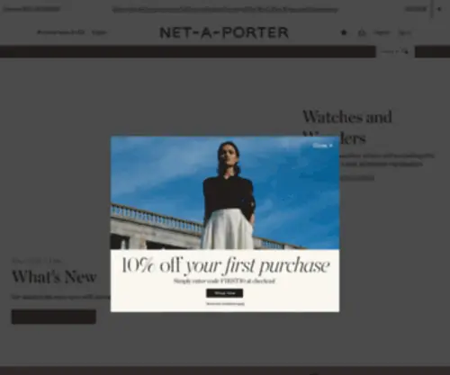 Net-A-Porter.com(Designer fashion) Screenshot