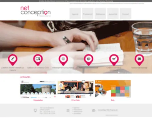 Net-Conception.com(Création de site internet Caen) Screenshot