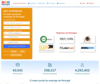 Net-Empregos.com(O maior portal de Emprego de Portugal) Screenshot