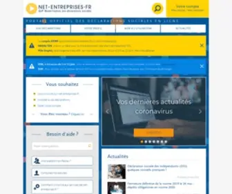Net-Entreprises.fr(Accueil) Screenshot