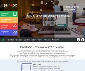 Net-F.ru(Разработка сайтов под ключ в Барнауле) Screenshot