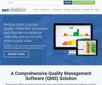 Net-Inspect.com(Supply Chain Management and Quality Management Software) Screenshot