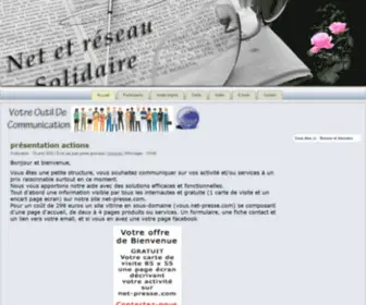 Net-Presse.com(Net-presse solidarité) Screenshot