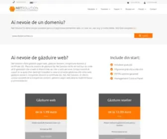 Net-Solution.ro(Găzduire Web) Screenshot