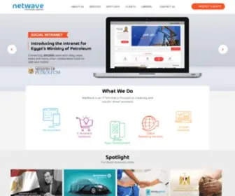 Net-Wave.net(Web Design & Development company in Egypt) Screenshot