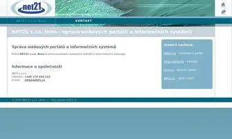 Net21.cz(NET21 s.r.o. Brno) Screenshot