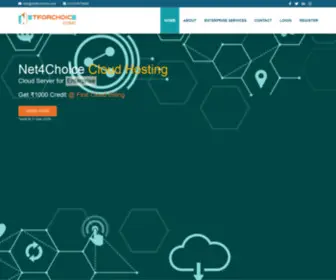 Net4Choice.com(Cloud Hosting Provider in India with High) Screenshot