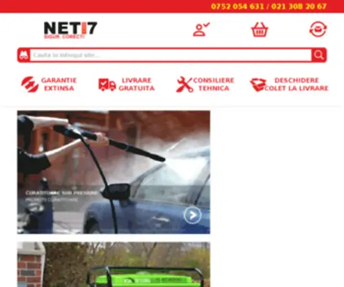 Net7.ro(Magazin online de scule electrice si echipamente cu livrare nationala) Screenshot
