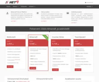 Net9.fi(Peliserverit, CSGO, Minecraft, ja webhotellit) Screenshot