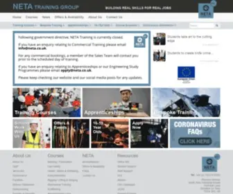 Neta.co.uk(Neta Training Group) Screenshot