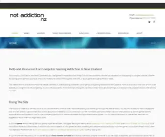 Netaddiction.co.nz(Help and Resources for Computer Gaming Addiction In New Zealand) Screenshot