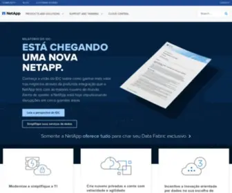 Netapp.com.br(Modernize your data management systems and simplify cloud data storage with NetApp) Screenshot