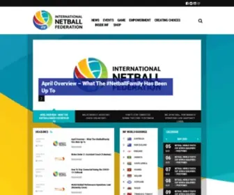Netball.org(International Netball Federation) Screenshot