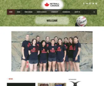 Netballcanada.ca(Netball Canada) Screenshot