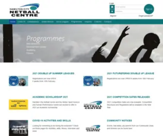 Netballhamilton.org.nz(Hamilton Netball Centre) Screenshot