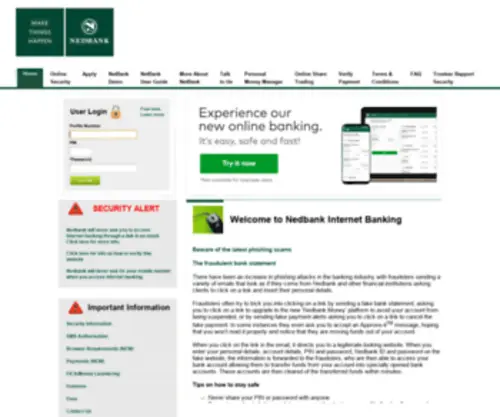 Netbank.co.za(Online Banking) Screenshot